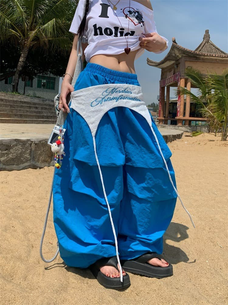 나일론 주름 복합 원단 원본 공예 천 랩스커트팬츠 높은 품질 상세 이미지 10