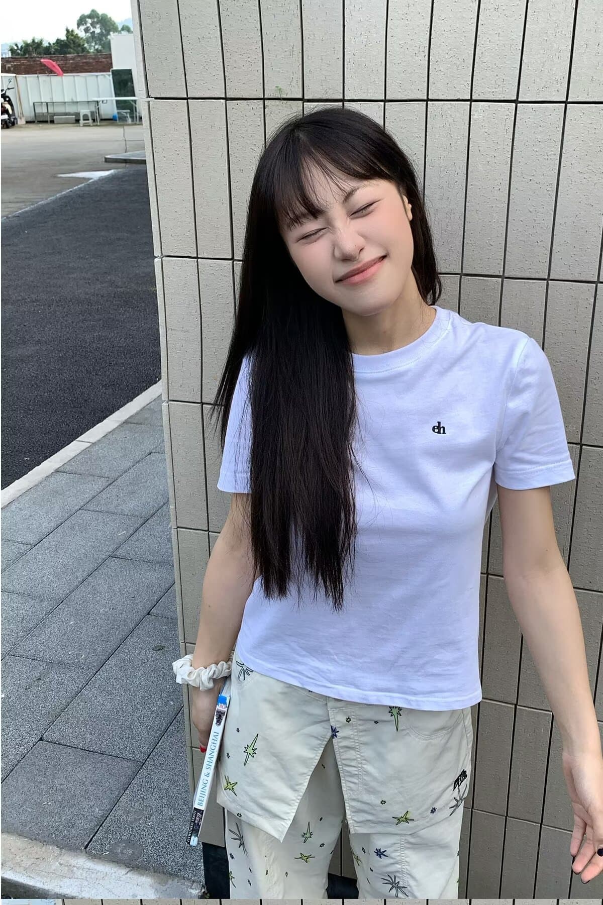 아메리칸 낙서 워크웨어 팬츠 여성 여름 새로운 하이웨이스트 스트레이트 다용도 슬림해 보이는 낙하산 둘 착용 캐주얼 와이드 레그 팬츠 상세 이미지 21