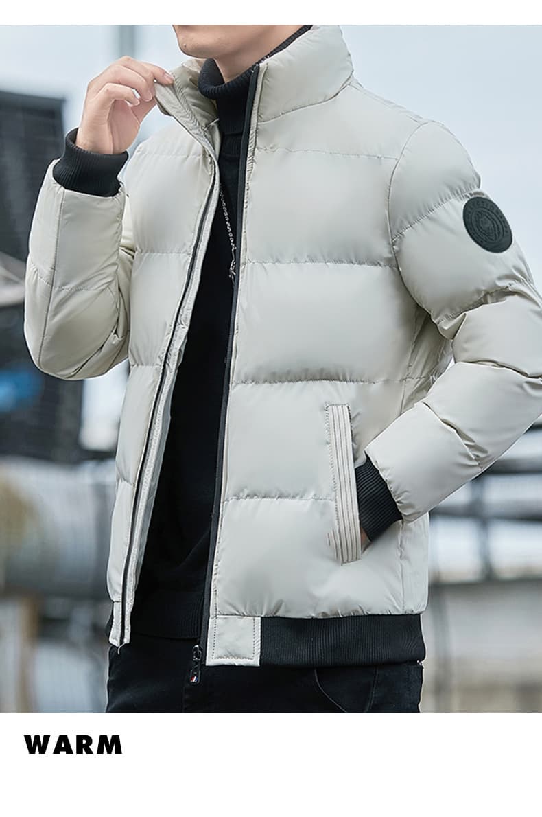 남자 타이거 머리 표 면 옷 스탠드 칼라 빅 사이즈 면 의류 플러스 면 두꺼운 보온 빵 외투 남성 의류 폭발 면 옷 상세 이미지 12