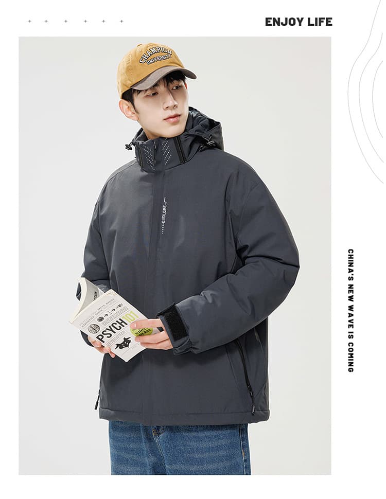 야외 자켓 겨울 면 옷 흑연 알켄 난방 장치 보온 재킷 방풍 방수 재킷 면 의류 Parker 서비스 상세 이미지 17