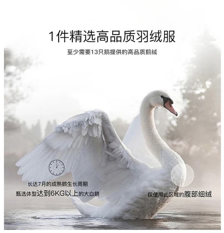 화이트 거위털 몽골 구두 쇼트 스타일 밝은 가죽 두꺼운 방한 보온 후드 재킷 겨울 새로운 라이브 표준 탈착식 상세 이미지 4