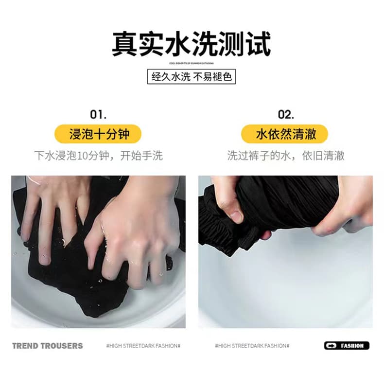 새로운 주름 디자인 센스 낙하산 병 워크웨어 팬츠 남성 가을 아메리칸 기능 스트레이트 루즈핏 긴 바지 상세 이미지 4