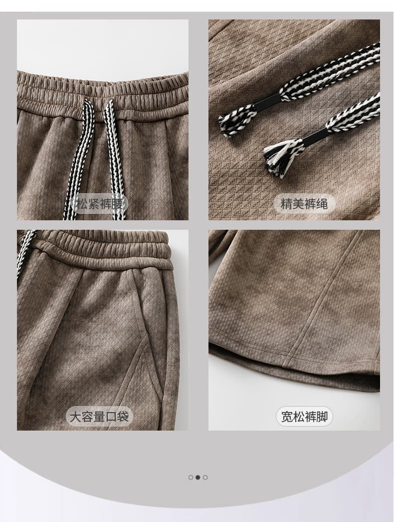 빅 사이즈 m-8xl 국경 간 2026 새로운 여름 루즈핏 스트레이트 5 점 캐주얼 바지 남자 자카드 모방 데님 반바지 상세 이미지 4