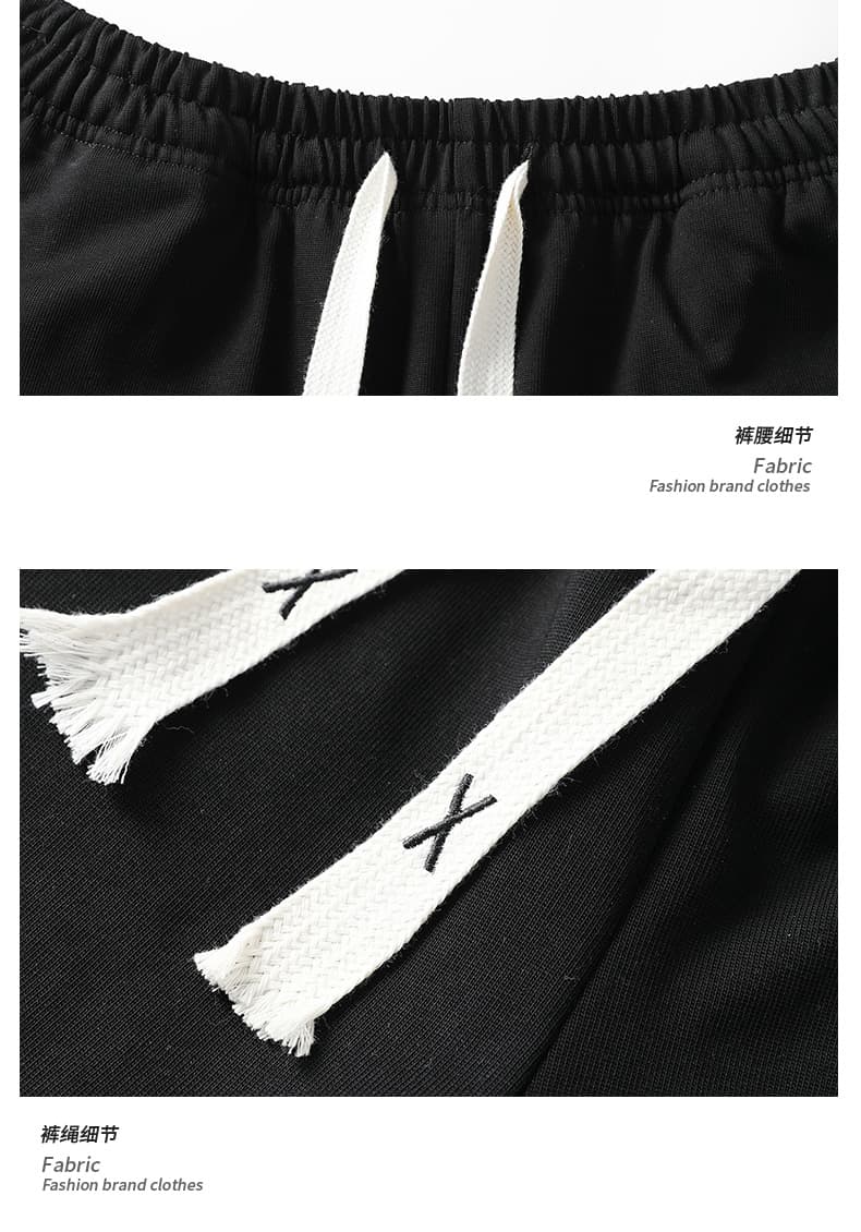 차가운 실크 코튼 7a 항균 2026 새로운 여름 반팔 티셔츠 남자 스포츠 슈트 빅 사이즈 국경 간 m-8xl 세트 상세 이미지 22