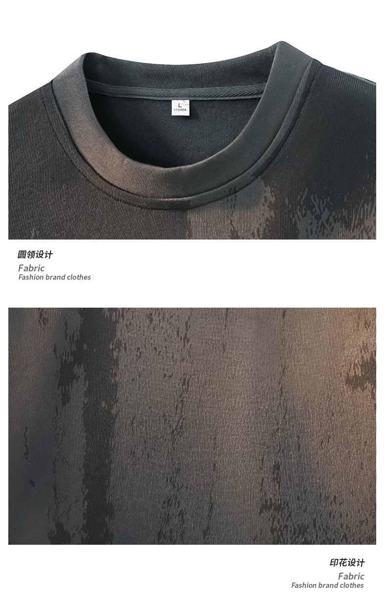 차가운 실크 코튼 7a 항균 2026 새로운 여름 반팔 티셔츠 남자 스포츠 슈트 빅 사이즈 국경 간 m-8xl 세트 상세 이미지 14