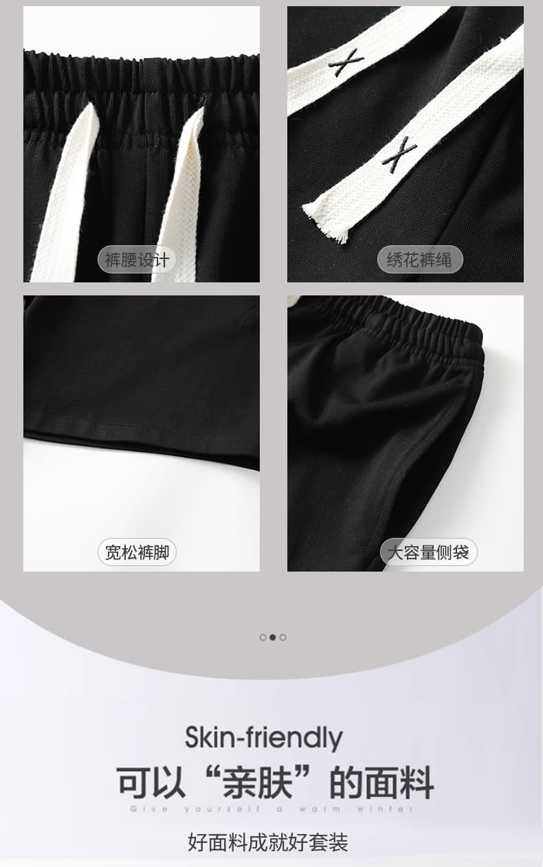 차가운 실크 코튼 7a 항균 2026 새로운 여름 반팔 티셔츠 남자 스포츠 슈트 빅 사이즈 국경 간 m-8xl 세트 상세 이미지 6