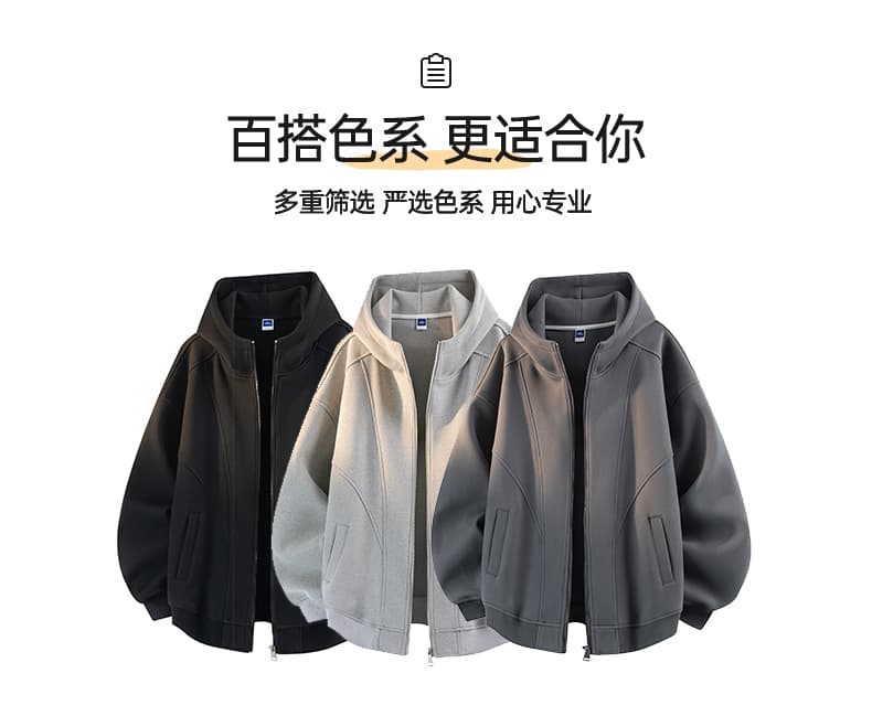 가을 겨울 새로운 패치워크 루즈핏 빅 사이즈 캐주얼 운동 재킷 헨리 셔츠 남녀 커플룩 후드 티 스웨터 상세 이미지 4