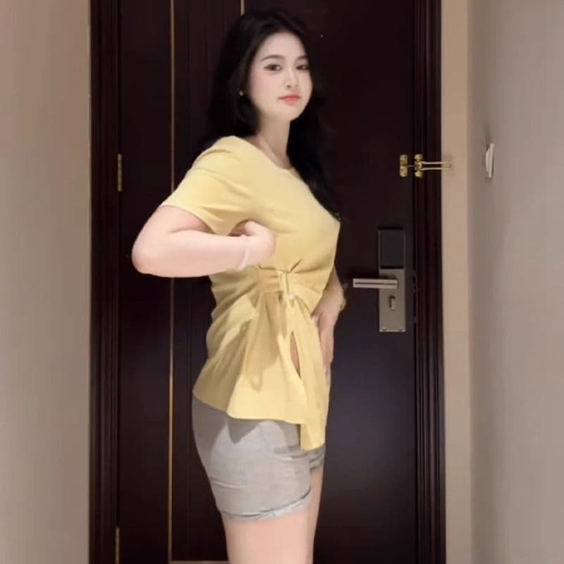 40 면 92 면 8 암모니아 Lun 200 kg 빅 사이즈 여성 의류 지방 mm 여름 새로운 라운드 넥 반팔 티셔츠 맨위 상세 이미지 6