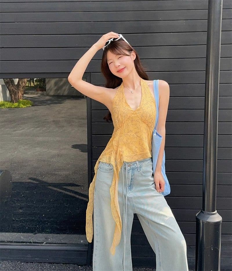 프랑스식 복잡한 고대 칼라 체크무늬 여성 셔츠 여름 새로운 반팔 작은 셔츠 빅 사이즈 슬림해 보이는 불규칙 맨위 상세 이미지 6