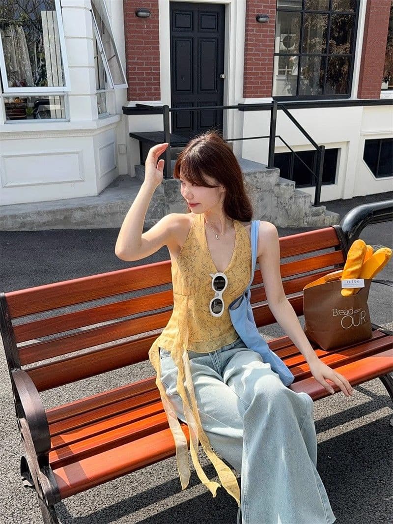 프랑스식 복잡한 고대 칼라 체크무늬 여성 셔츠 여름 새로운 반팔 작은 셔츠 빅 사이즈 슬림해 보이는 불규칙 맨위 상세 이미지 14