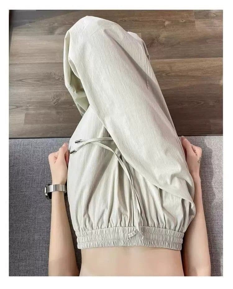 속도 건조한 워크웨어 팬츠 여성 여름 얇은 스타일 다용도 캐주얼 요금 하이웨이스트 루즈핏 슬림해 보이는 조거 할란 와이드 레그 팬츠 어린이 상세 이미지 26
