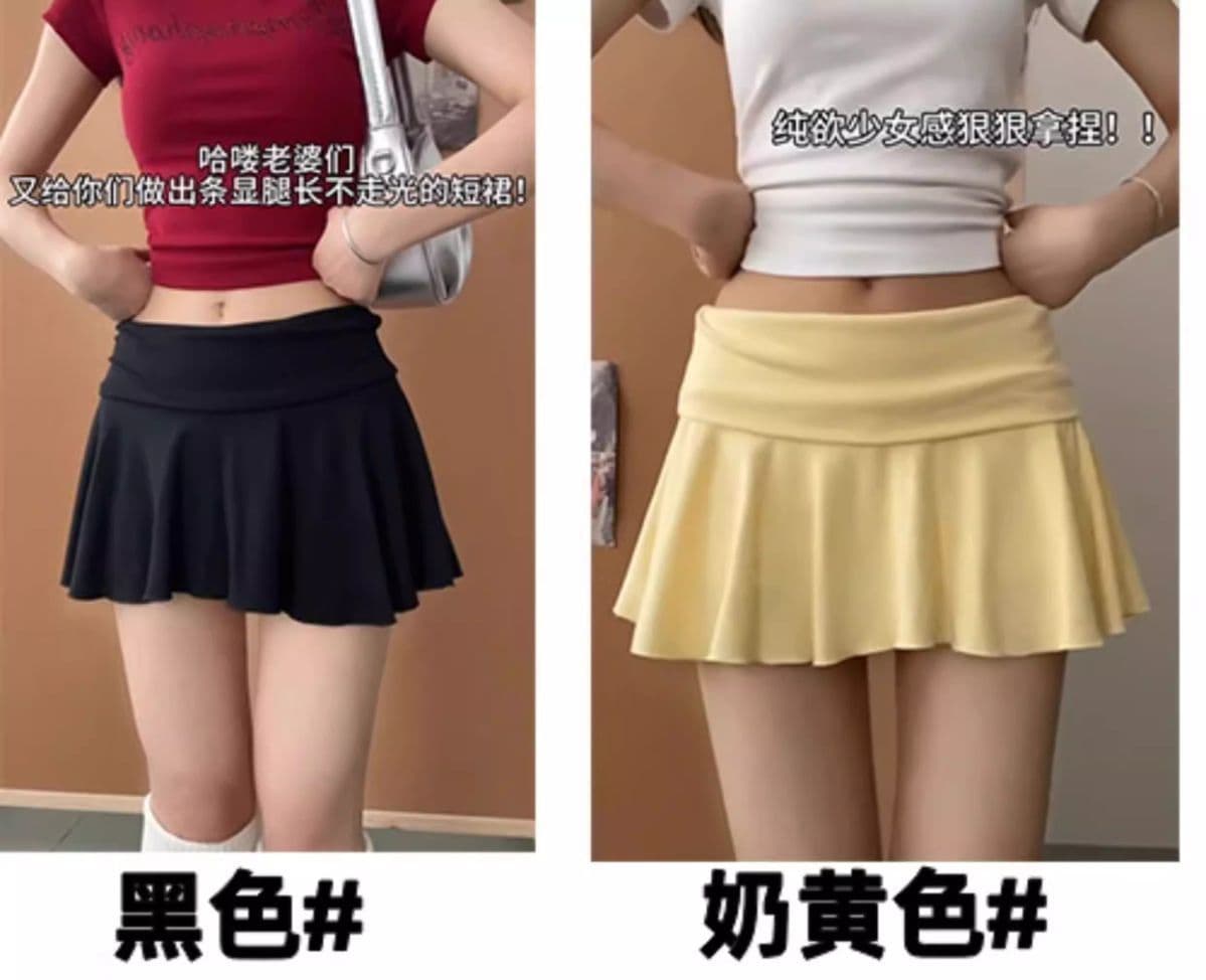 s-xl 회색 핫걸 디스플레이 화이트 노출 방지 다용도 테니스 치마 여성 여름 한국 스타일 패션 하이웨이스트 반신 미니 스커트 트렌디 상세 이미지 6