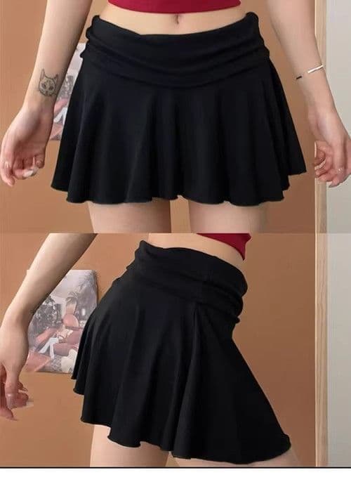 s-xl 회색 핫걸 디스플레이 화이트 노출 방지 다용도 테니스 치마 여성 여름 한국 스타일 패션 하이웨이스트 반신 미니 스커트 트렌디 상세 이미지 20