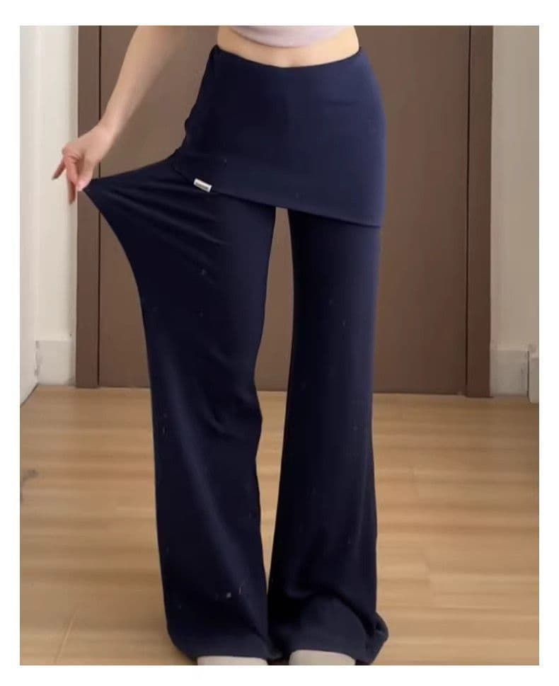 아메리칸 캐주얼 미니멀리즘 부츠컷 바지 여성 봄 여름 새로운 스트레이트 다용도 와이드 레그 팬츠 몸매 가꾸기 슬림해 보이는 운동 바지 상세 이미지 8