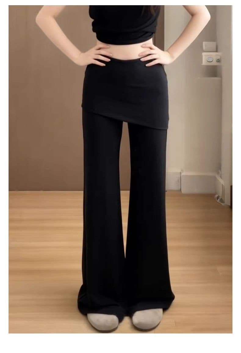 아메리칸 캐주얼 미니멀리즘 부츠컷 바지 여성 봄 여름 새로운 스트레이트 다용도 와이드 레그 팬츠 몸매 가꾸기 슬림해 보이는 운동 바지 상세 이미지 11
