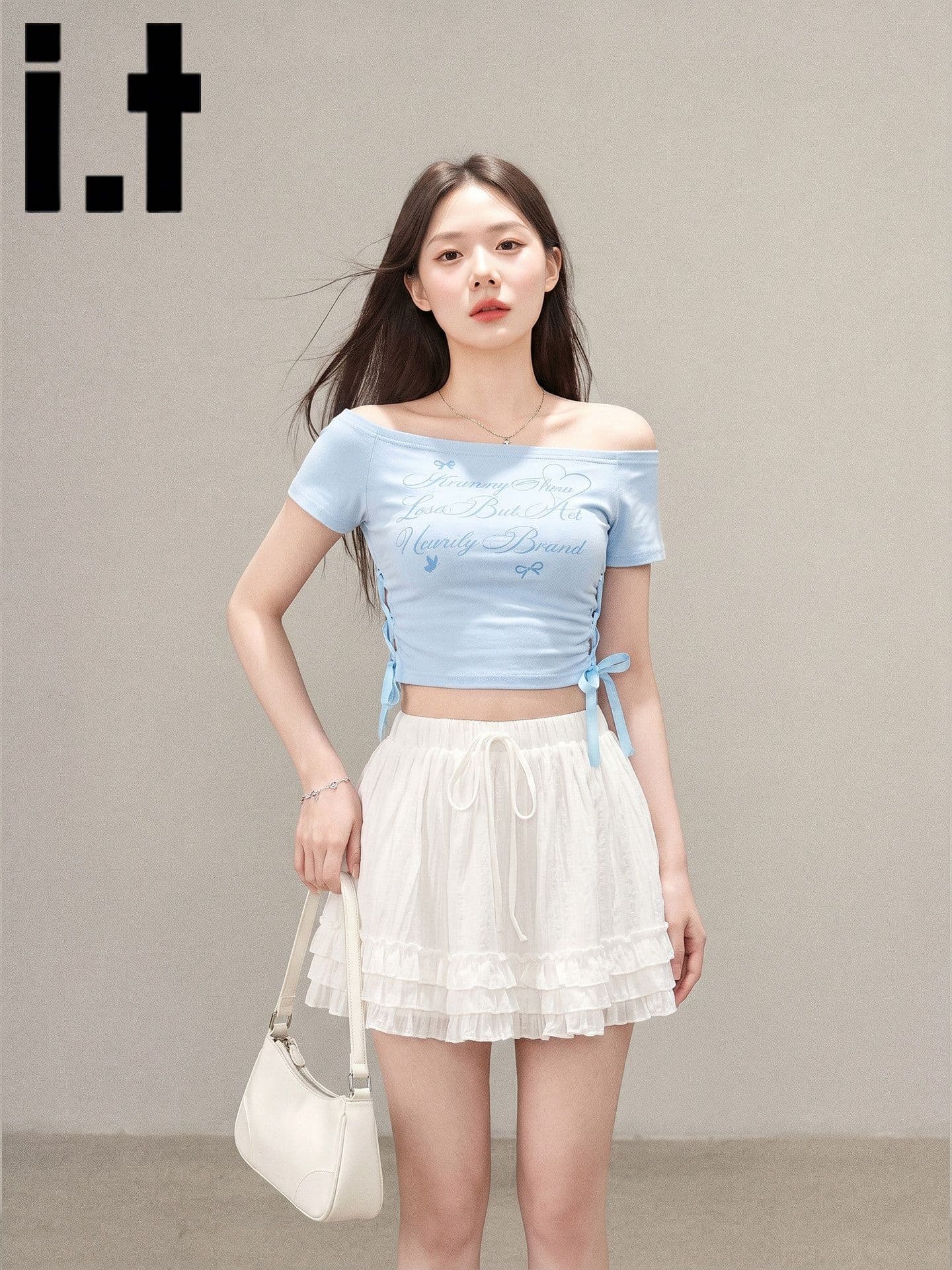 일본과 한국 부서 발레 바람 달콤함 프릴 플리츠 미니 스커트 여성 여름 휴가 바람 다용도 한 마디 퍼프 반신 스커트 상세 이미지 3