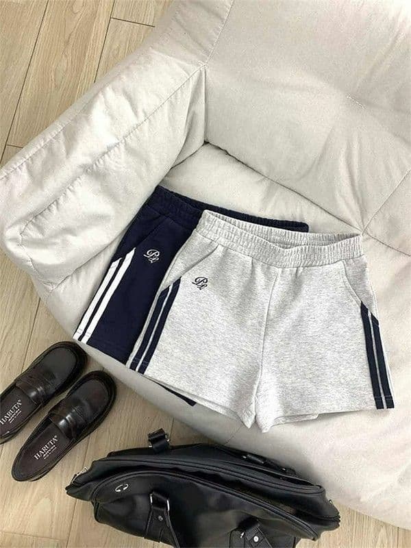 3 차원 허리 머리 고급 센스 Chic 아메리칸 레트로 운동 바람 캐주얼 바지 2026 여름 슬림해 보이는 다용도 반바지 이미지 3