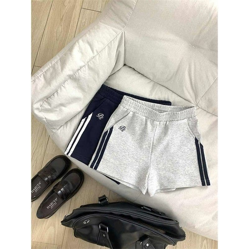 3 차원 허리 머리 고급 센스 Chic 아메리칸 레트로 운동 바람 캐주얼 바지 2026 여름 슬림해 보이는 다용도 반바지 상세 이미지 2