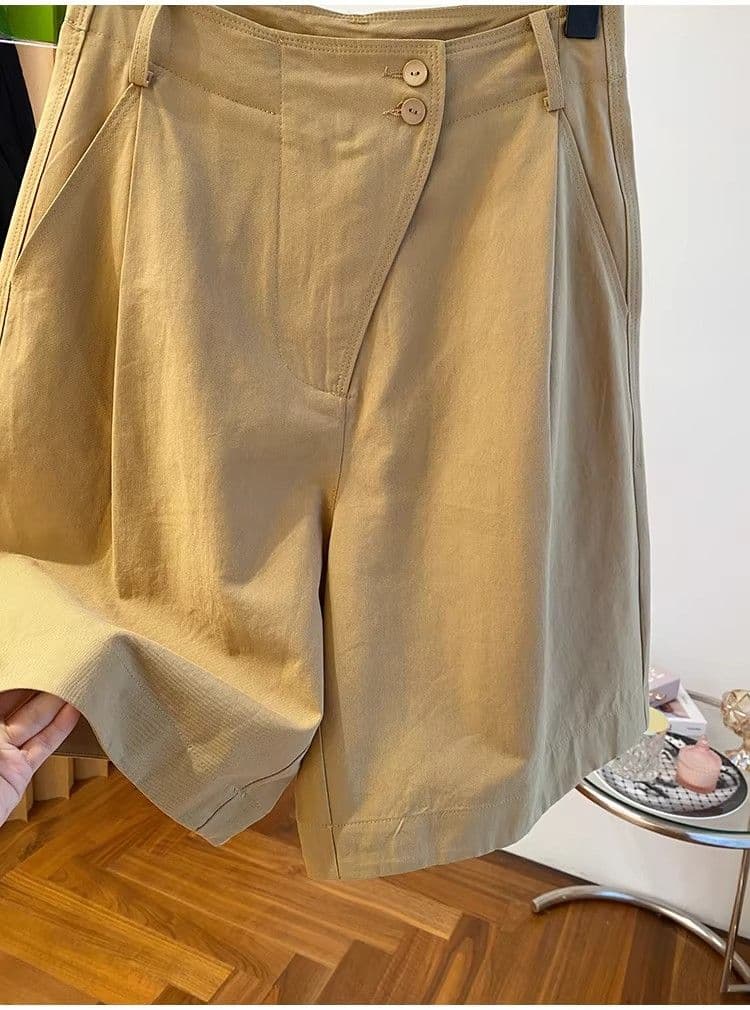 네 색상 원본 솜씨 특별 빅 사이즈 300 근 워크웨어 팬츠 슬랙스 여성 여름 루즈핏 오부 바지 캐주얼 바지 상세 이미지 5