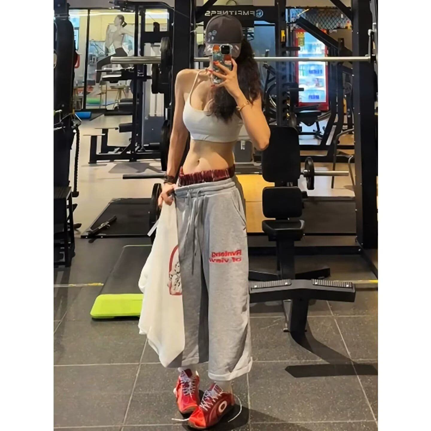 반바지 트렌디 사람들 주 남녀 여름 루즈핏 조수 브랜드 캐주얼 운동 7 점 바지 ins 트렌디 외출용 반바지 커플 이미지 3