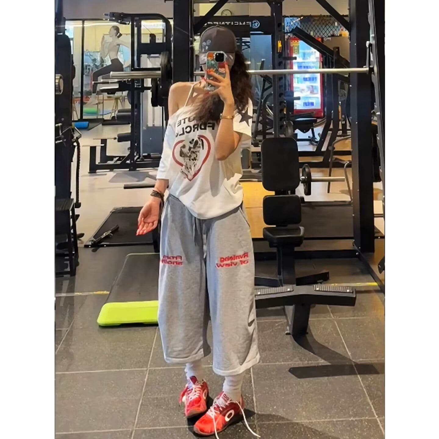 반바지 트렌디 사람들 주 남녀 여름 루즈핏 조수 브랜드 캐주얼 운동 7 점 바지 ins 트렌디 외출용 반바지 커플 이미지 2