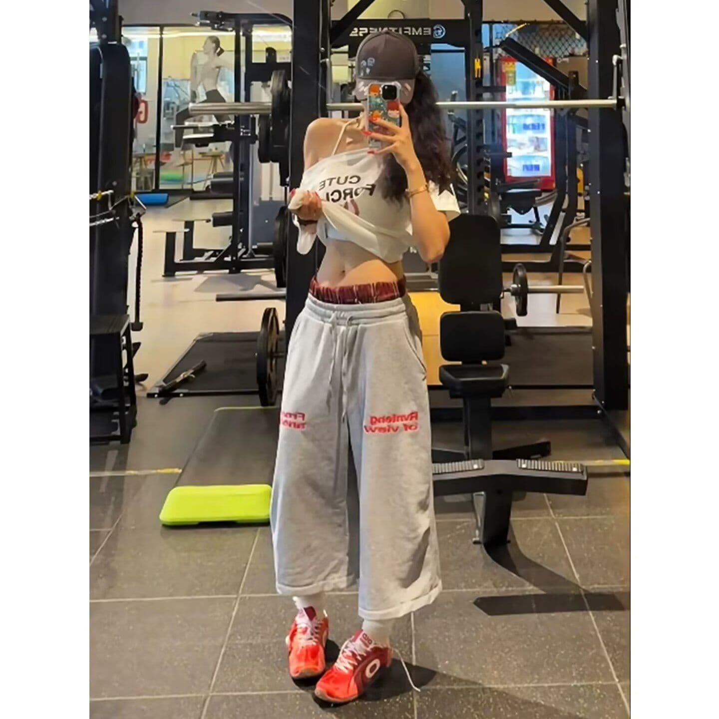 반바지 트렌디 사람들 주 남녀 여름 루즈핏 조수 브랜드 캐주얼 운동 7 점 바지 ins 트렌디 외출용 반바지 커플 상세 이미지 7