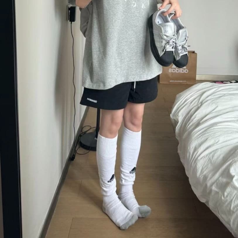 ins 색상 도파민 해변 반바지 여성 다용도 여름 얇은 스타일 루즈핏 운동 캐주얼 바지 상세 이미지 9