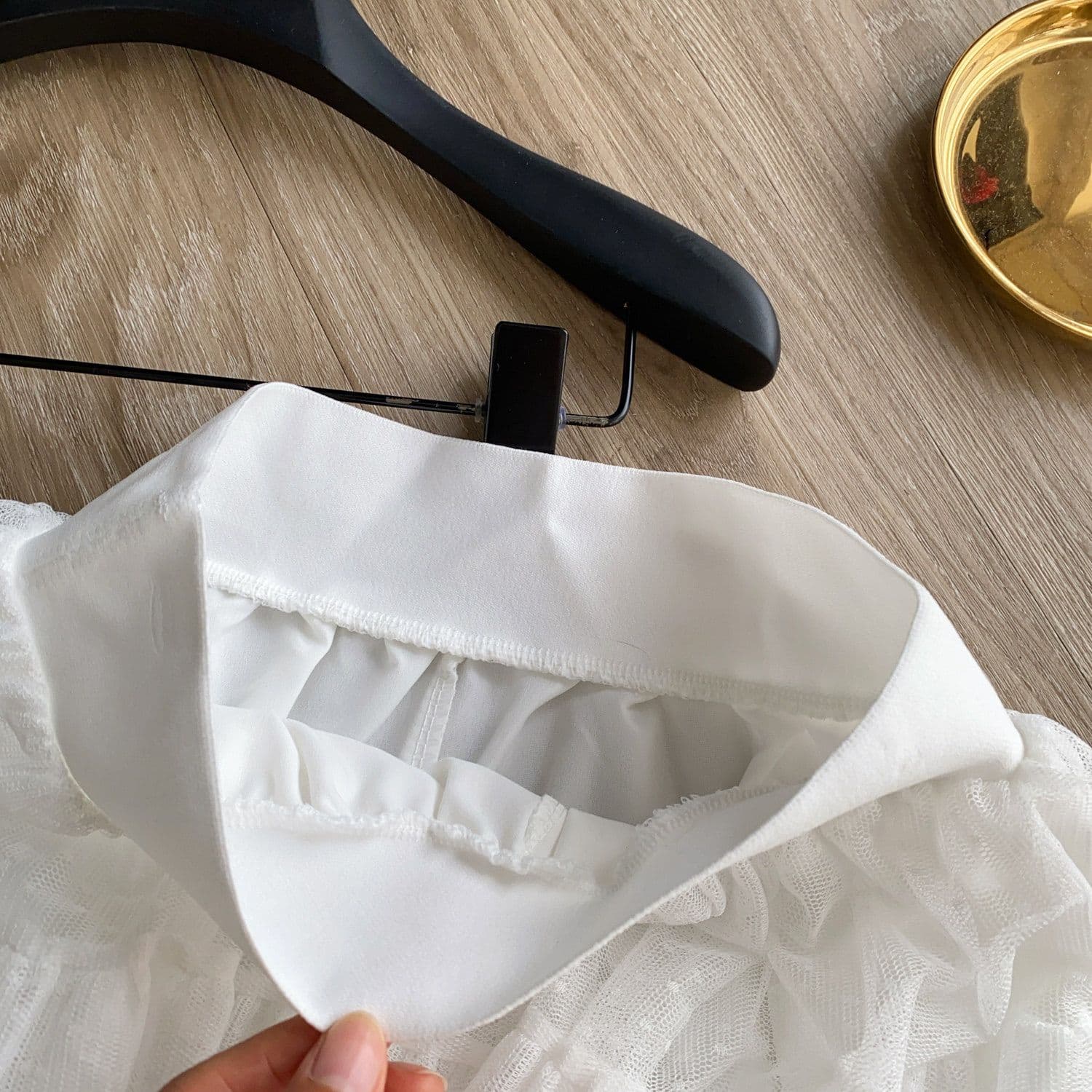달콤한 스타일 도트 무늬 망사 퍼프 반신 스커트 여성 여름 하이웨이스트 한 마디 케이크 드레스 노출 방지 슬림해 보이는 미니 스커트 상세 이미지 14