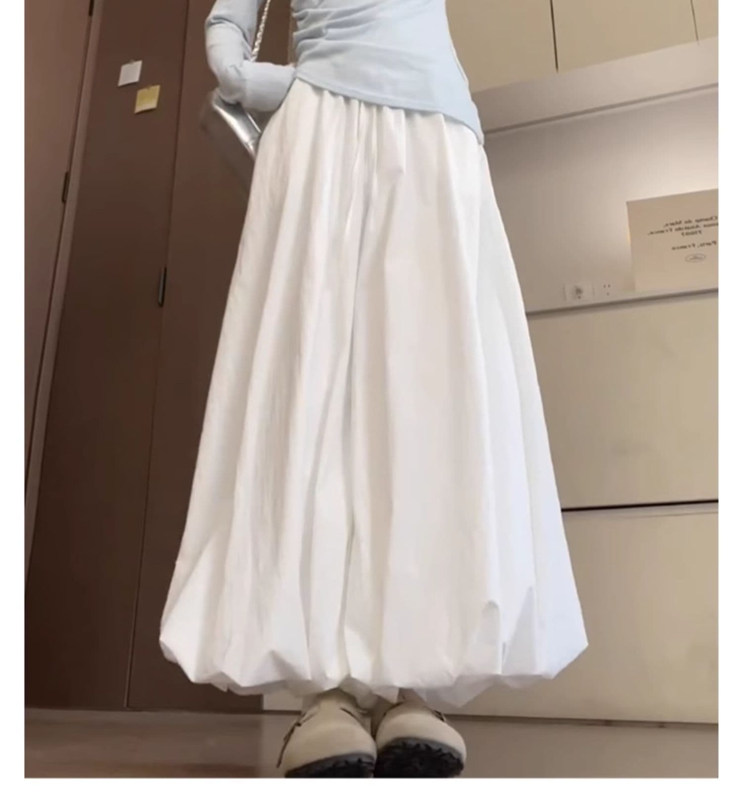 플러스 네리 있음 주머니 핑크색 도파민 꽃밭 치마바지 느긋한 바람 도루 센스 루즈핏 넓은 다리 배기 바지 상세 이미지 14
