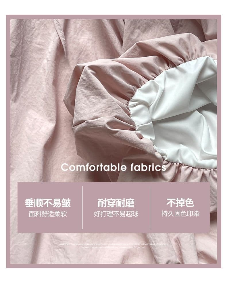 플러스 네리 있음 주머니 핑크색 도파민 꽃밭 치마바지 느긋한 바람 도루 센스 루즈핏 넓은 다리 배기 바지 상세 이미지 21