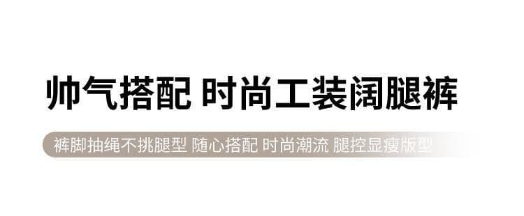 검정색 워크웨어 와이드 레깅스 바지 여름 빅 사이즈 지방 mm 얼음 실크 얇은 스타일 속도 건조한 낙하산 아메리칸 운동 스트레이트 팬츠 상세 이미지 5