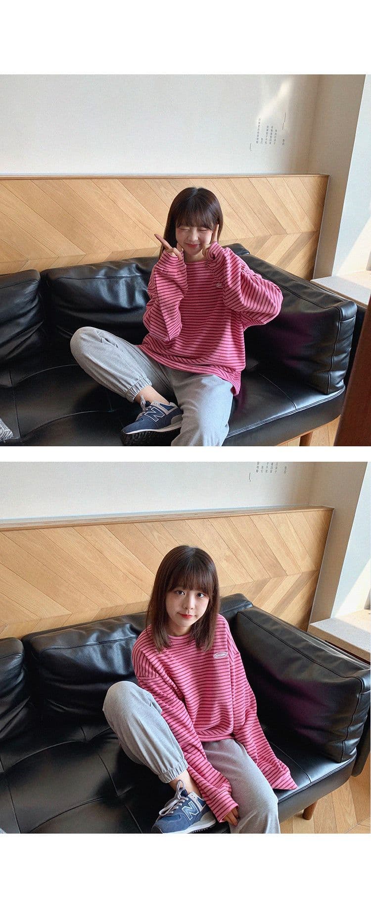 새로운 조거 바지 빅 사이즈 루즈핏 편안함 바지 하이웨이스트 회색 운동 바지 슬림해 보이는 넓은 다리 캐주얼 바지 바지 상세 이미지 14