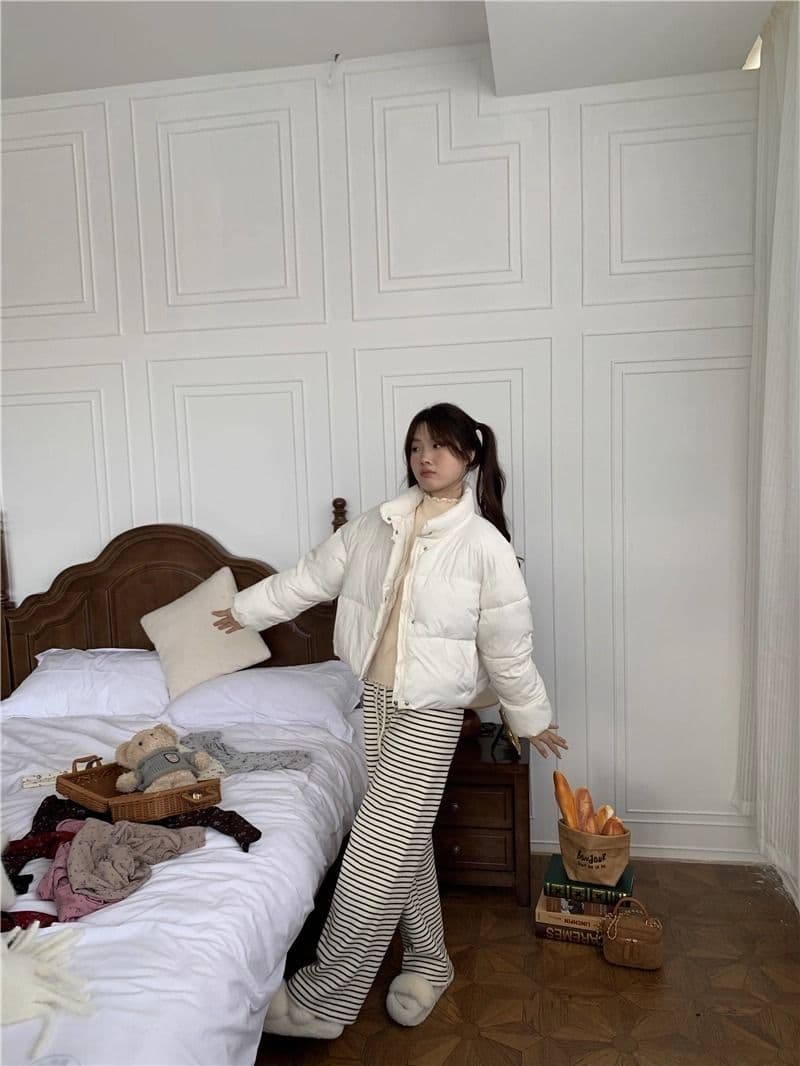 원본 원단 털이 있는 스트라이프 바지 아기 플러시 캐주얼 바지 여성 가을 겨울 바지 느긋한 굴곡 바지 스트레이트 팬츠 상세 이미지 13