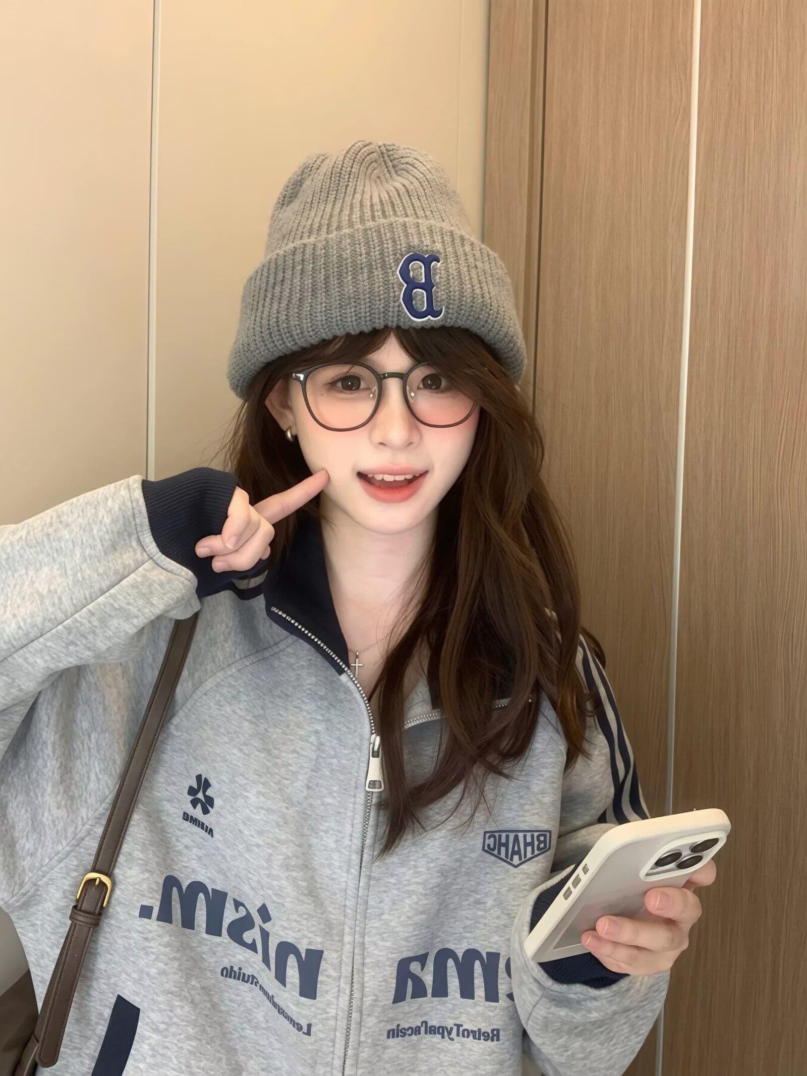 아메리칸 음악 만 레트로 패치워크 배색 3개 바 스탠드 칼라 후드티 재킷 남녀 봄 가을 느긋한 하라주쿠 맨위 상세 이미지 11