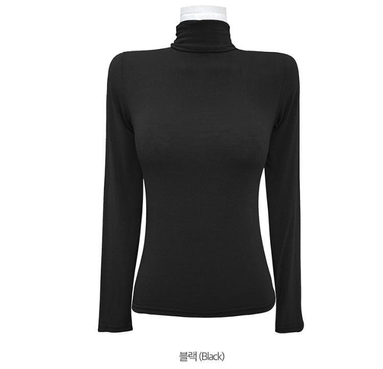 한국 동대문 가을 겨울 품격 다용도 고급 양모 편안함 몸매 가꾸기 디스플레이 몸 터틀넥 긴팔 기본 셔츠 여성 상세 이미지 16