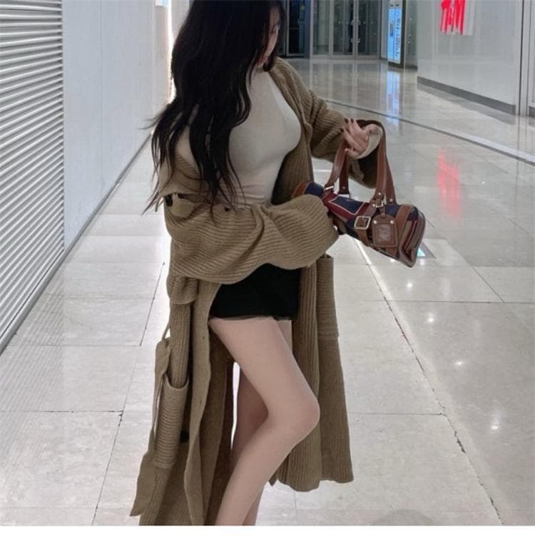 한국 동대문 새로운 품격 몸매 가꾸기 얇은 스타일 마이크로 ~을 통해 디스플레이 몸 터틀넥 타이트 세트 수단 긴팔 만나는 티셔츠 상세 이미지 26