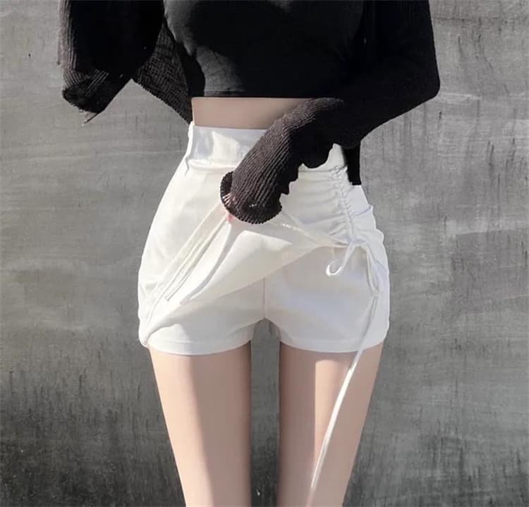한국 동대문 새로운 품격 몸매 가꾸기 순수한 욕망 바람 핫걸 불규칙 디스플레이 몸 펌프 Pleat 타이트 스커트 반신 바지 상세 이미지 5