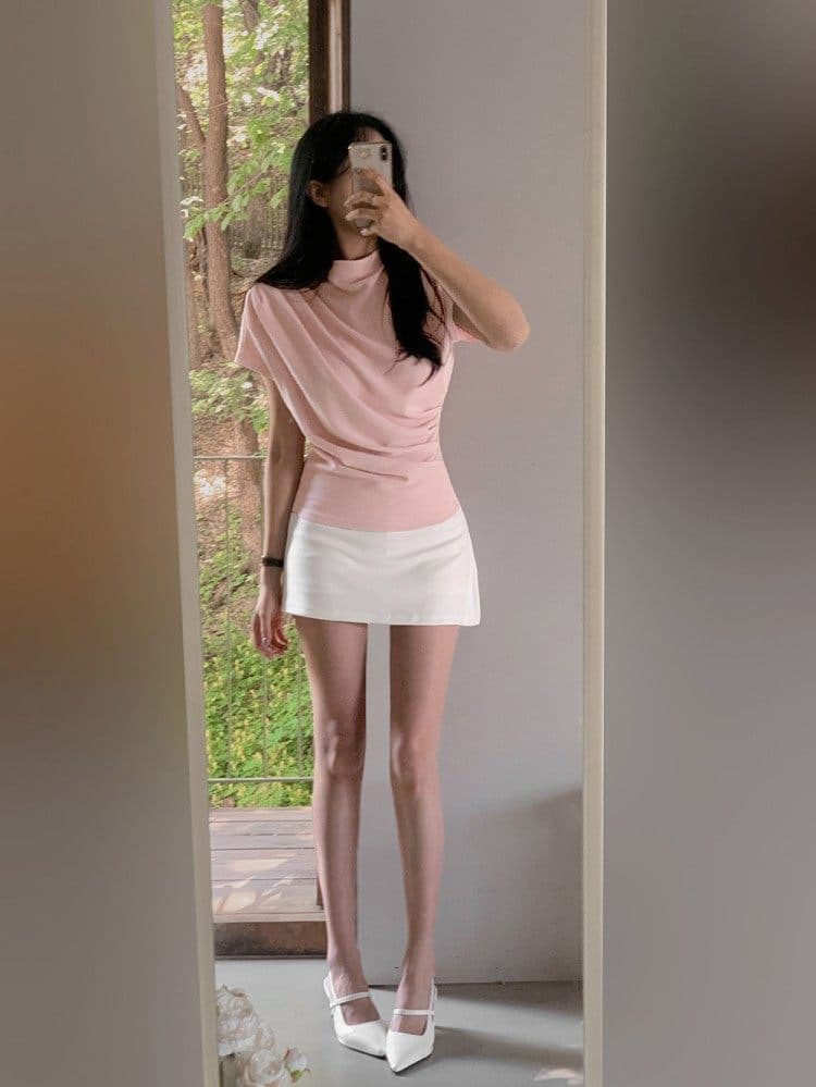 한국 동대문 봄 여름 새로운 품격 하이웨이스트 몸매 가꾸기 한 마디 슬림해 보이는 노출 방지 다용도 캐주얼 짧은 바지 여성 상세 이미지 24