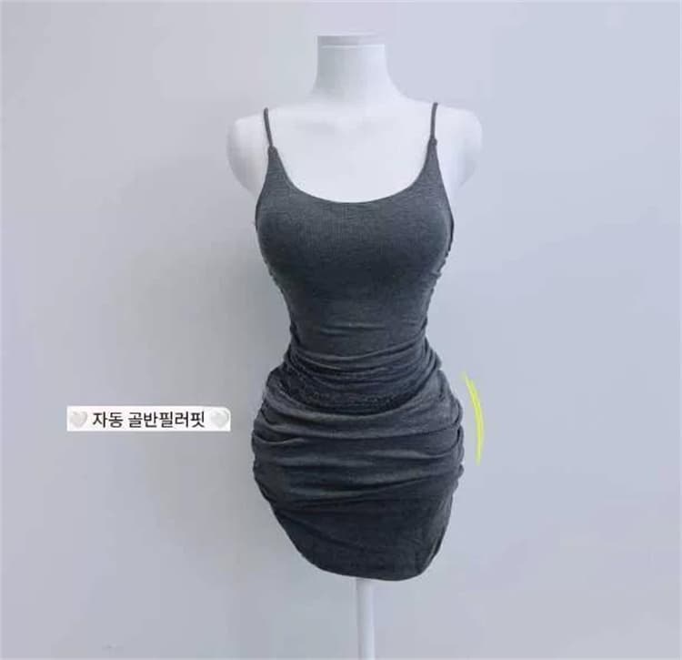 한국 동대문 새로운 품격 몸매 가꾸기 허리 수축 주름 디스플레이 몸 벨트 패드 다용도 슬립 타이트 스커트 점프 슈트 미니 스커트 상세 이미지 10