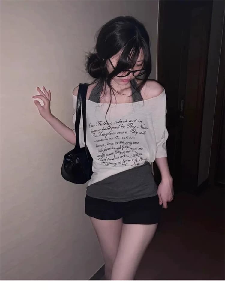 한국 동대문 새로운 품격 몸매 가꾸기 행침 목 백리스 디스플레이 몸 다용도 민소매 만나는 조끼 티셔츠 여성 상세 이미지 13