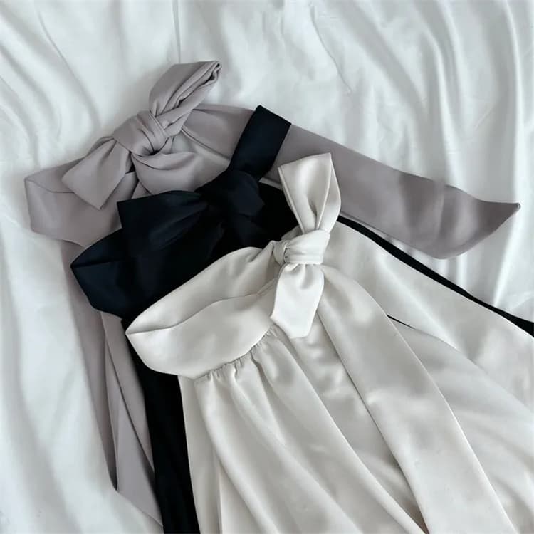 한국 동대문 새로운 품격 몸매 가꾸기 나비 매듭 스트랩 허리 수축 디스플레이 몸 민소매 쇼트 스타일 오프숄더 티셔츠 여성 상세 이미지 26
