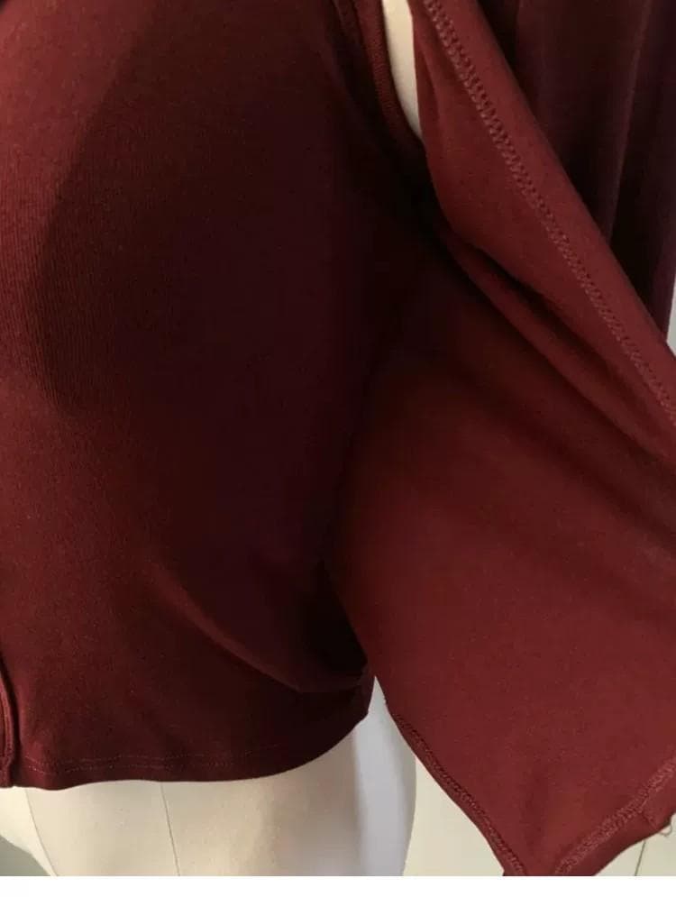 한국 동대문 새로운 품격 몸매 가꾸기 디스플레이 몸 행침 목 V넥 단추 페이크 레이어드 다용도 긴팔 오픈 가디건 티셔츠 상세 이미지 10