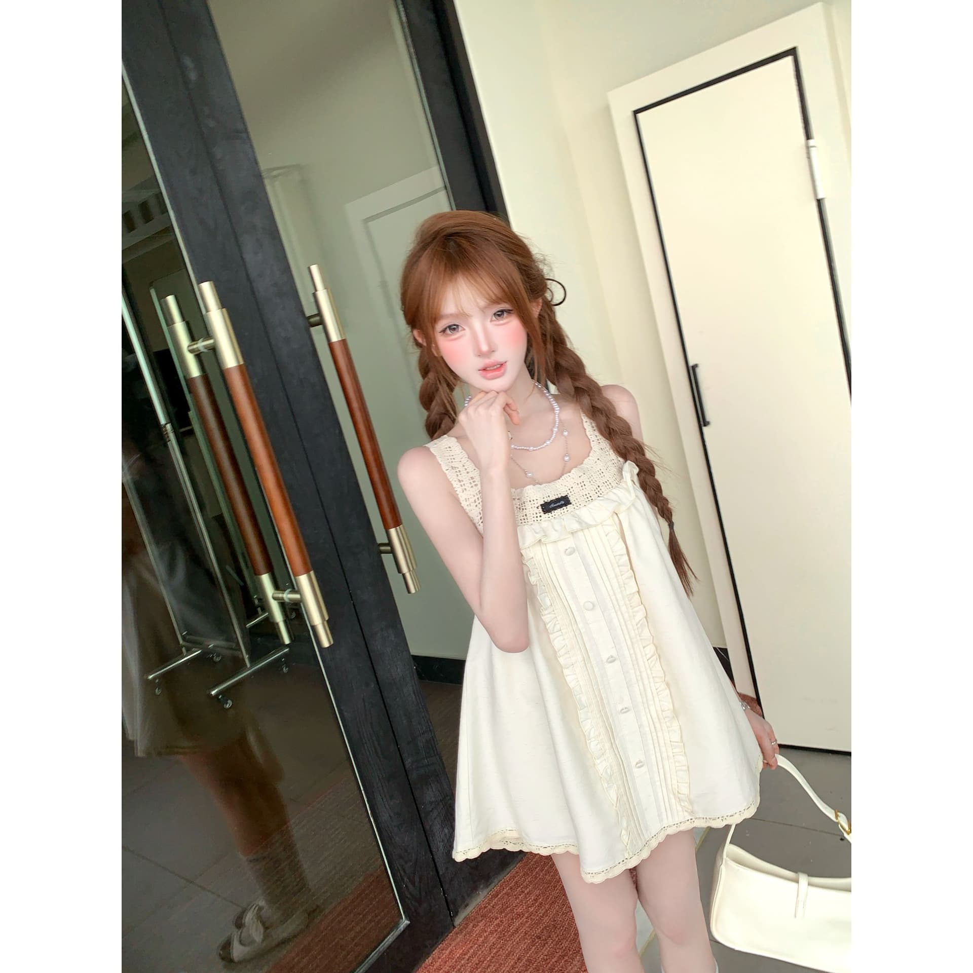 루이 茜 웨이 Sher S 그림 소녀 여름 순수한 욕망 바람 작은 대중 디자인 인형 드레스 r66859h 이미지 3