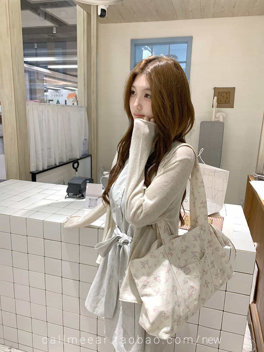 callmeear 스트라이프 조끼 원피스 스트랩 스트라이프 조끼 스커트 이른 가을 민소매 한 마디 드레스 이미지 4