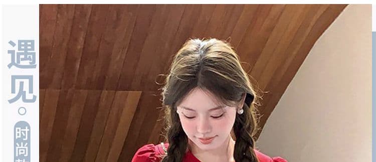 재고 있음 임산부 여름 드레스 연령 감소 아기 칼라 드레스 상세 이미지 1