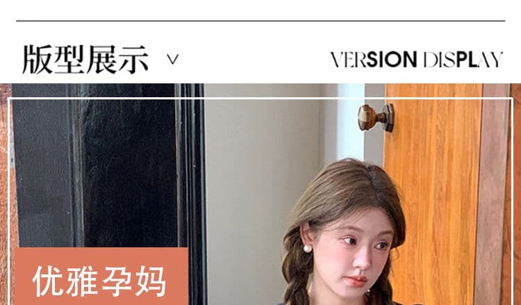 재고 있음 임산부 여름 드레스 연령 감소 아기 칼라 드레스 상세 이미지 4