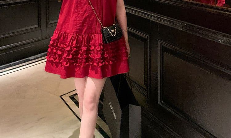 재고 있음 임산부 여름 드레스 연령 감소 아기 칼라 드레스 상세 이미지 25