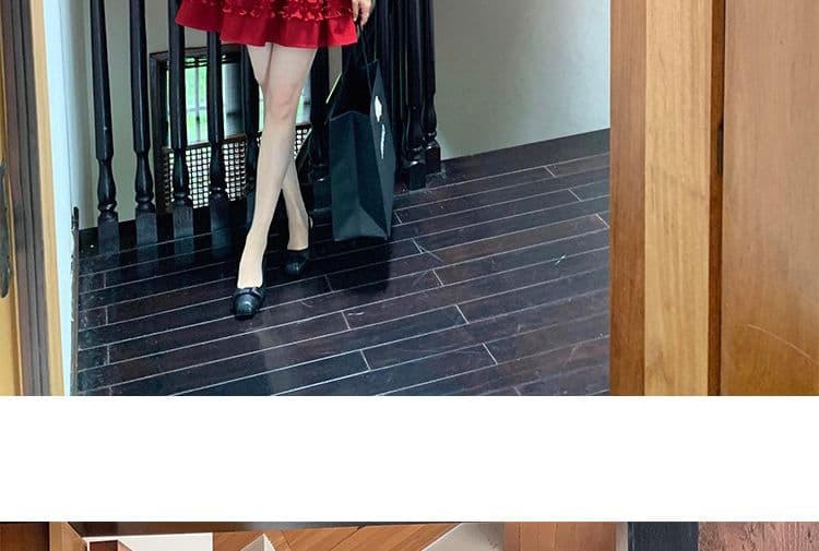 재고 있음 임산부 여름 드레스 연령 감소 아기 칼라 드레스 상세 이미지 36