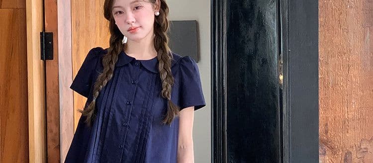 재고 있음 임산부 여름 드레스 연령 감소 아기 칼라 드레스 상세 이미지 38