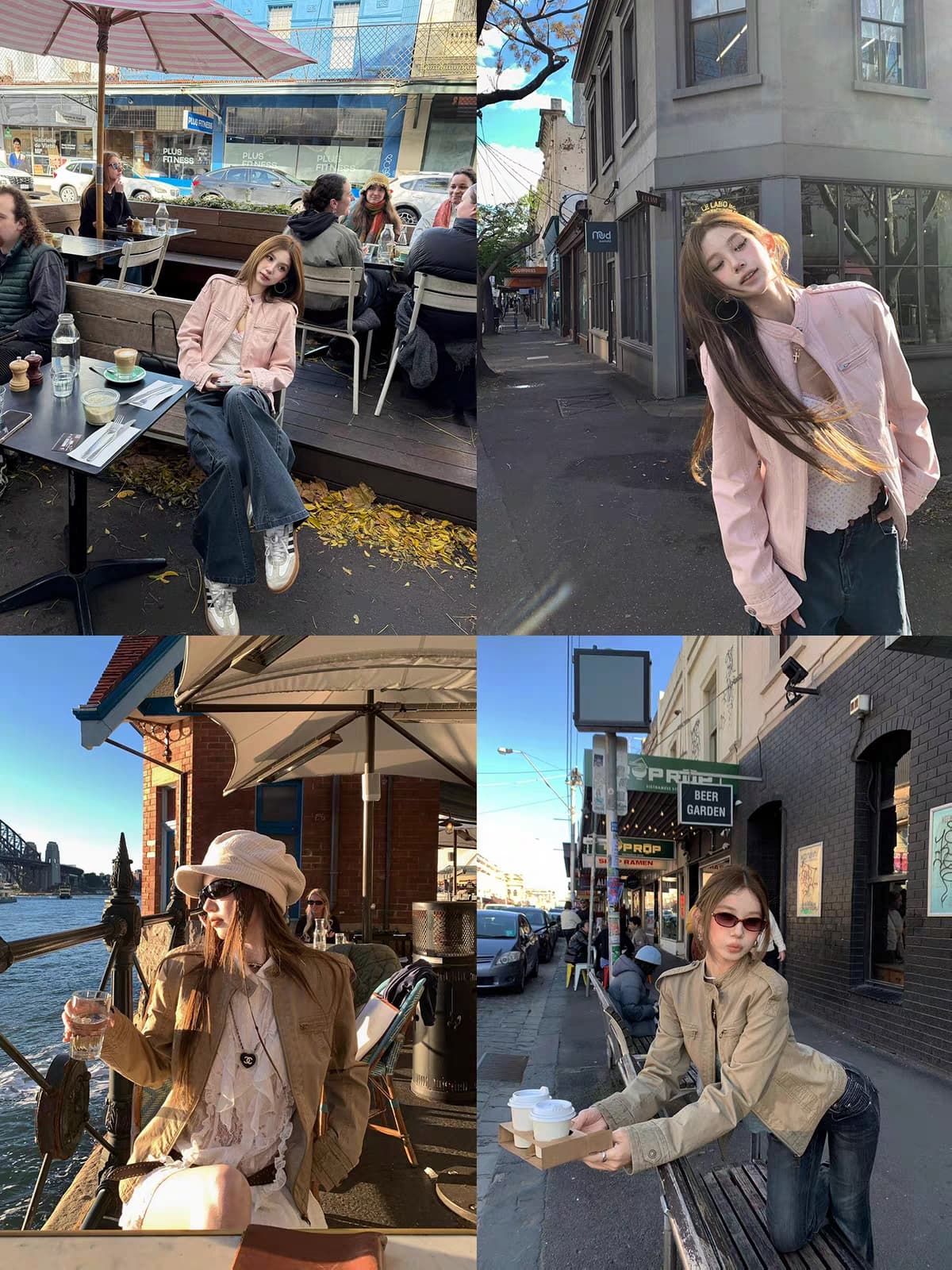 아메리칸 게이머 레트로 워싱 스탠드 칼라 긍정적 인 어깨 짧은 외투 여성 짧은 캐주얼 재킷 맨위 가을 상세 이미지 2